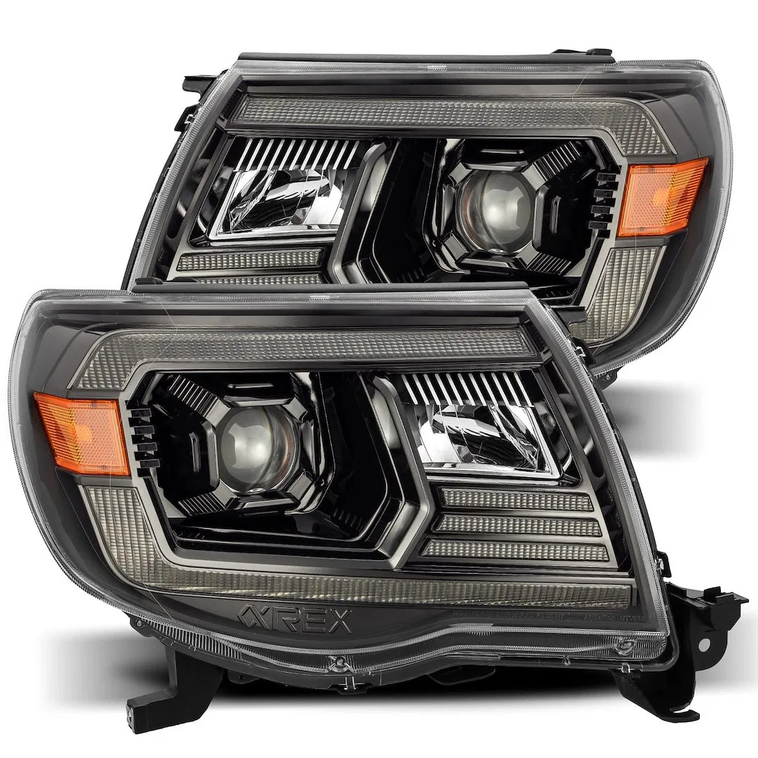 880739 – ALPHAREX USA Headlight Assembly, LED Bulb Projector Beam With White Daytime Running Light/ Amber Sequential ...